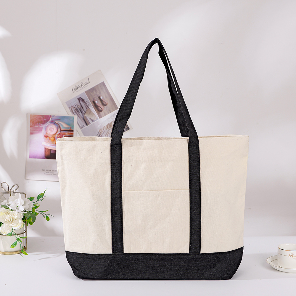 Sac À Main Carré En Toile Unie, Style Décontracté, Pour Femme 