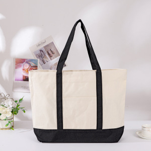 Sac À Main Carré En Toile Unie, Style Décontracté, Pour Femme h5 