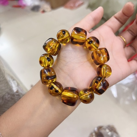 Bracelets en résine à motif léopard rétro pour femmes 2