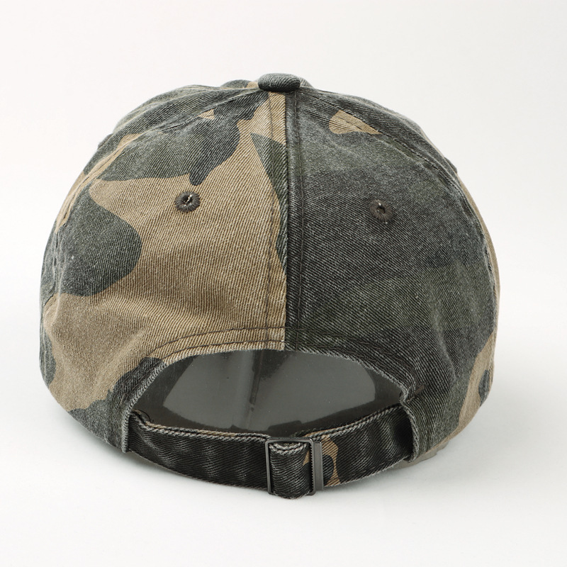 Casquette De Baseball En Coton De Couleur Mélangée, Forme Irrégulière Décontractée, Collection Simple Series h5Image4