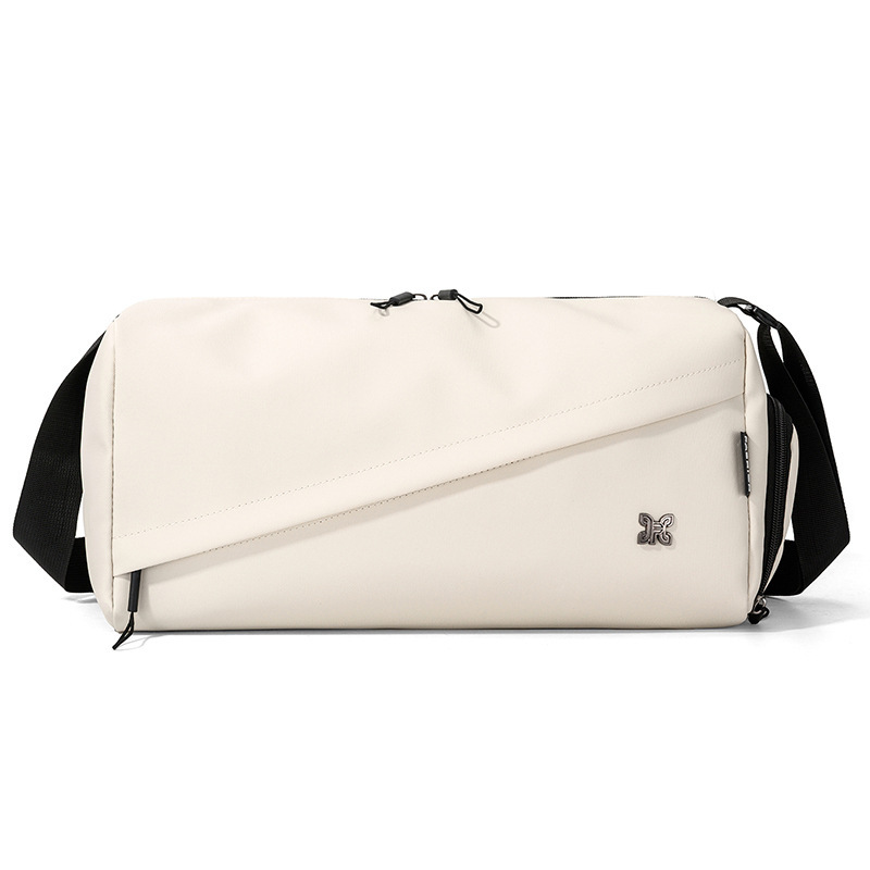 Sacs De Sport Et De Voyage Ronds Pour Femmes, En Polyester Imprimé À Pois Unis, Style Décontracté