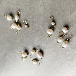 Perles D'Eau Douce En Acier Inoxydable Doré, Forme Irrégulière, À Monter Soi-Même, Perles En Vrac Pour Femmes h5 Image3