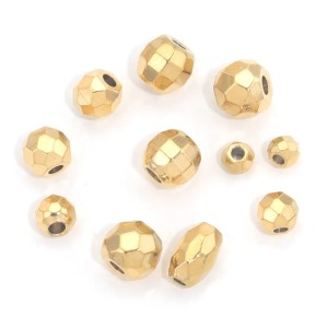 Perles D'Espacement En Acier Inoxydable Massif Couleur Or h5 Image4