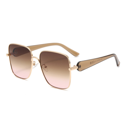 Lunettes de soleil unisexes Simple Series Retro, couleur unie dégradée