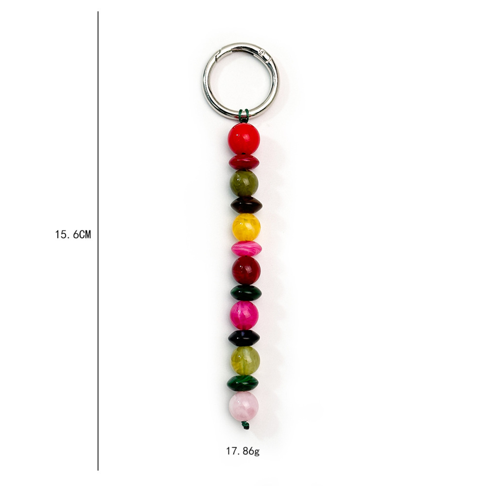 Breloques De Sac En Résine De Couleurs Assorties, Collection Simple Series Casual Beads