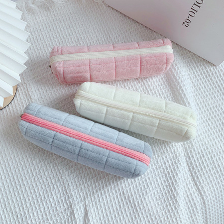 Pochettes à stylos Simple Series Daily en polyester, couleurs unies et assorties