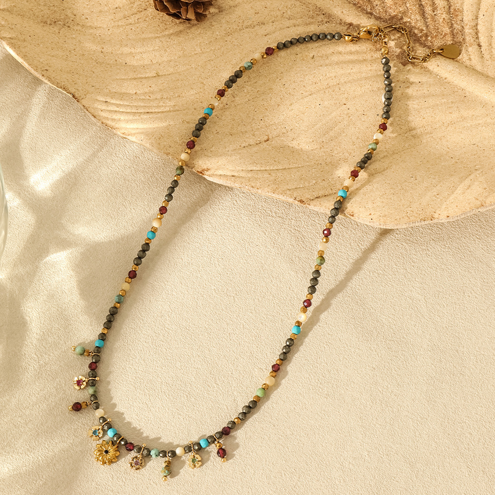 Colliers De Perles Rétro En Pierres Naturelles Pour Femmes, Collection Classique Image4