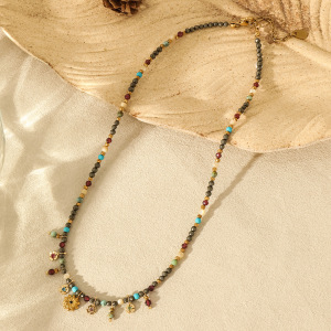 Colliers De Perles Rétro En Pierres Naturelles Pour Femmes, Collection Classique h5 Image4
