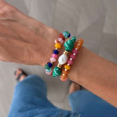 Ensembles de bracelets pour femmes en perles de résine et corde 2