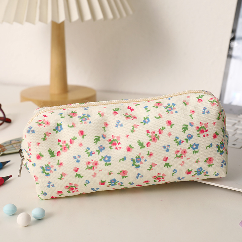 Pochettes À Stylos En Polyester Doux, Motif Fleur, Cœur Et Nœud Papillon, Style Cerise, Collection Simple Series