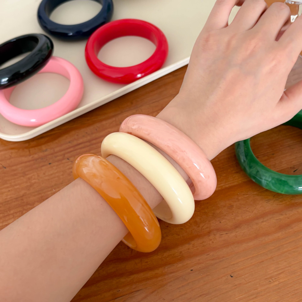 Bracelets Pour Femmes En Résine À Dégradé De Couleurs h5Image4