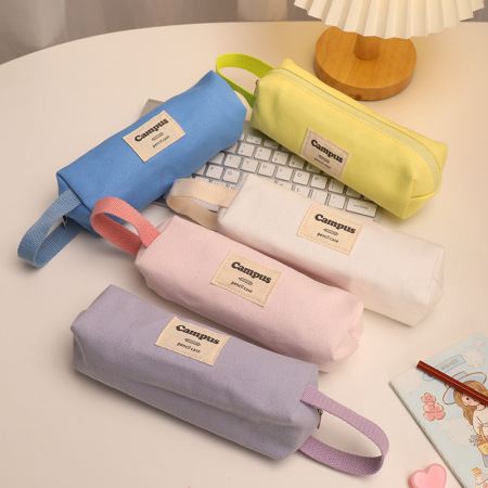 Pochettes à stylos en toile unie de la série Simple Daily Letter