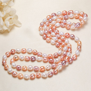 Collier De Perles D'Eau Douce Pour Femme, Collection Romantique Et Élégante h5