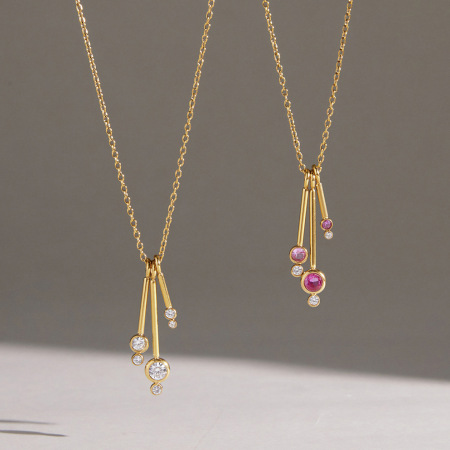 Colliers pendentifs pour femmes en acier inoxydable, couleur or, zircon, style punk, collection Simple Series