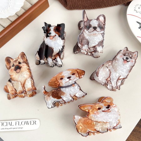 Griffes en PVC pour teckel mignon de la série Simple