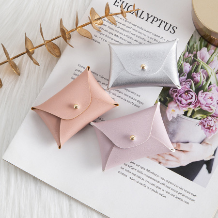 Sacs à bijoux en PU de couleur unie 2