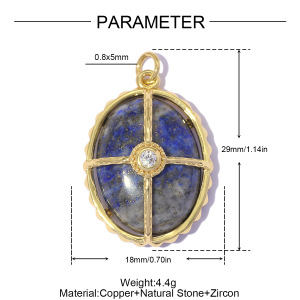 Pendentifs Pour Femmes En Zircon Et Pierres Naturelles, Style Rétro, Collection Classique h5 