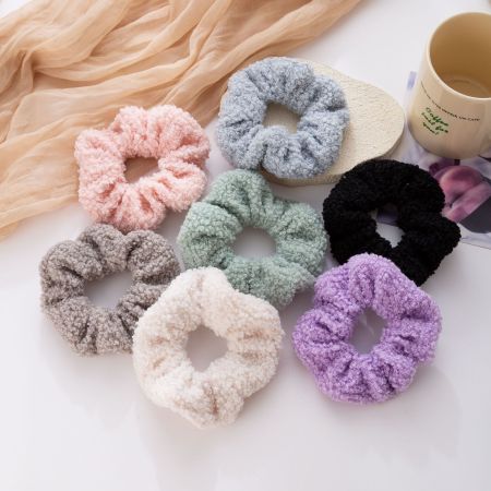 Chouchous en polyester uni couleur de la série Simple Daily