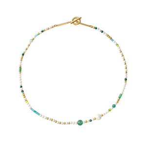 Colliers De Perles Pour Femmes, Collection Simple Series, En Pierres Naturelles Et Verre h5 Image5