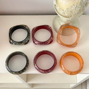 Bracelets Pour Femmes En Résine À Dégradé De Couleurs h5 Image3
