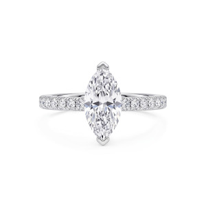 Bagues Pour Femmes En Moissanite, Forme Irrégulière, En Argent Sterling 925 Plaqué Rhodium, Collection Luxe Daily. h5 Image4