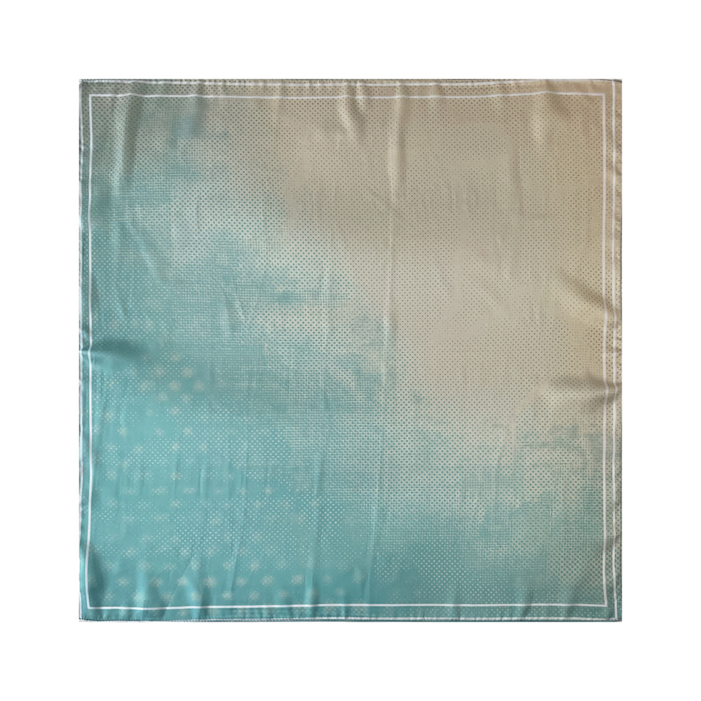 Écharpes D'Été En Satin Et Mousseline De Soie, Dégradé De Couleurs, Collection Simple Series Daily. Image4