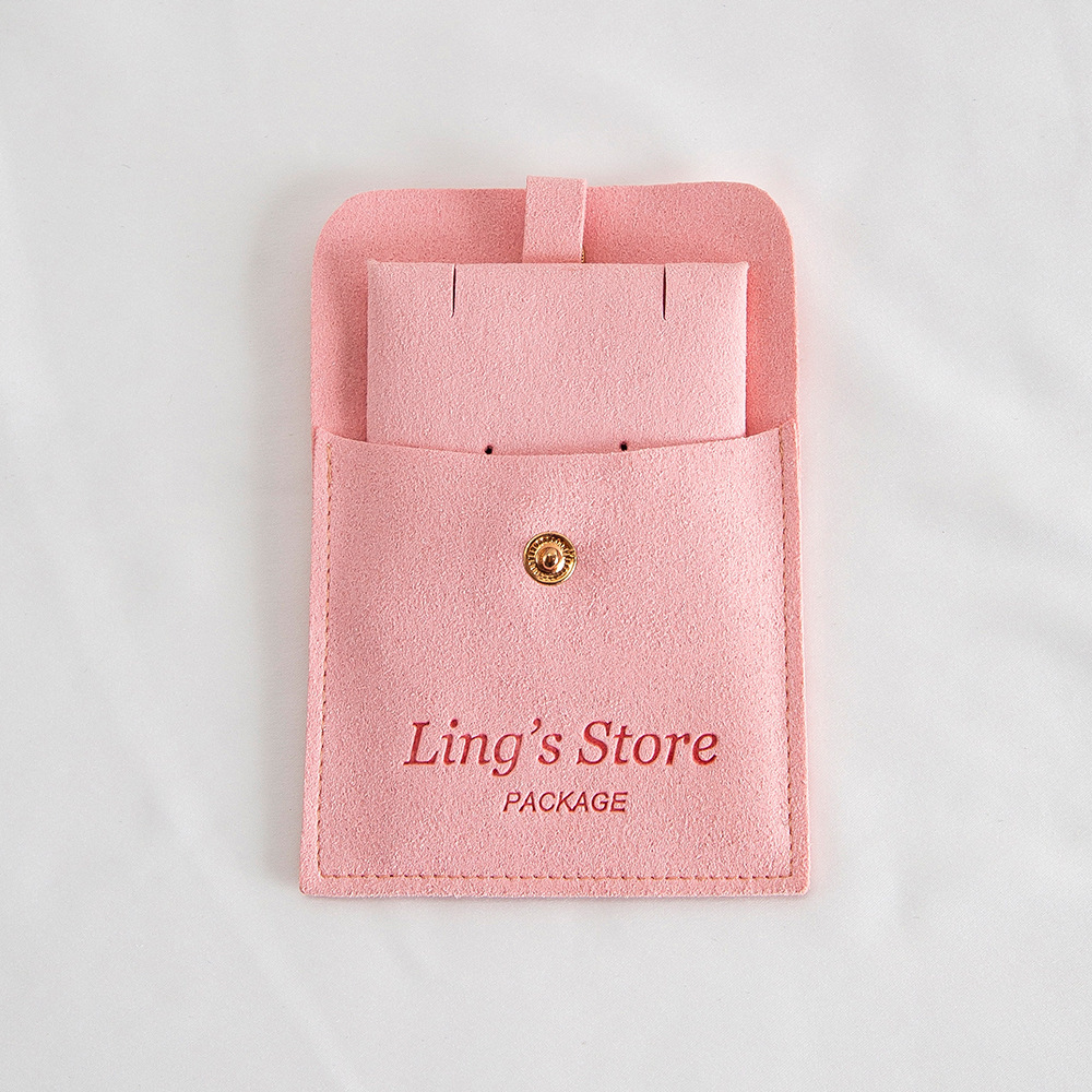 Pochettes À Bijoux En Daim Uni 
