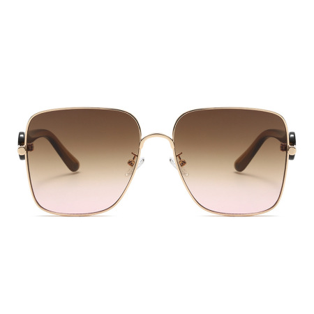 Lunettes de soleil unisexes Simple Series Retro, couleur unie dégradée 2