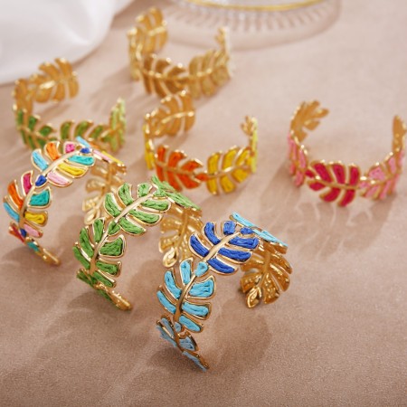Bracelets pour femmes en raphia tressé, motif floral romantique, collection Vacances