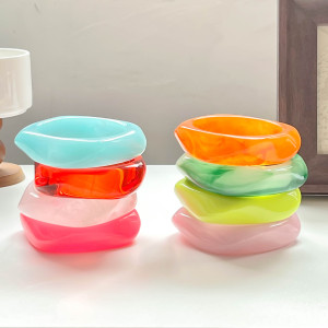 Bracelets Pour Femmes En Résine À Dégradé De Couleurs h5 Image3