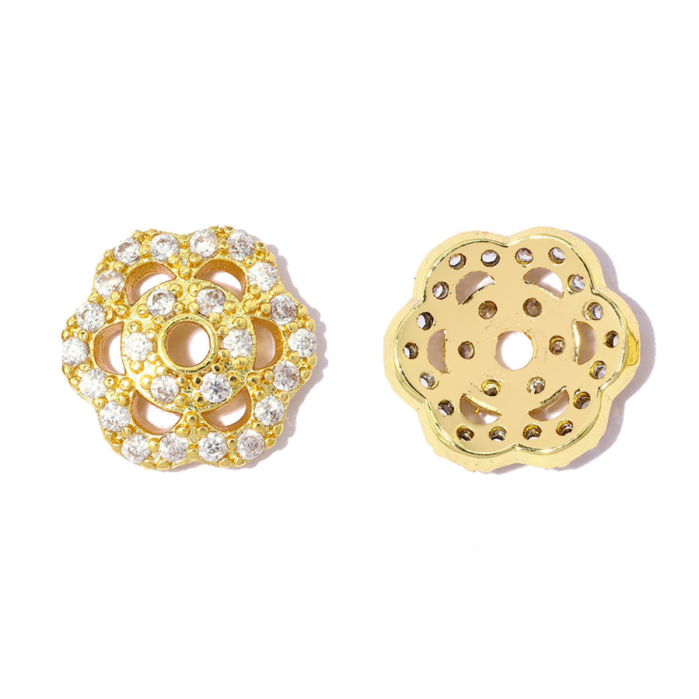 Perles De Zircon Couleur Cuivre Et Or De Forme Irrégulière, Série Simple À Faire Soi-Même h5Image2