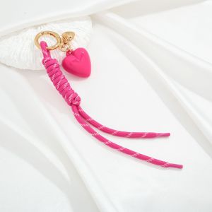 Série Romantique - Breloques De Sac En Corde Torsadée En Forme De Cœur Simple h5 Image3