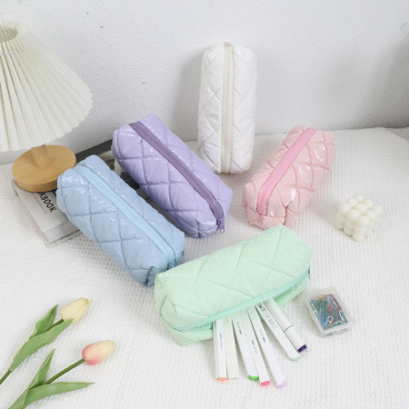 Pochettes à stylos quotidiennes en polyester uni de la série Simple 2