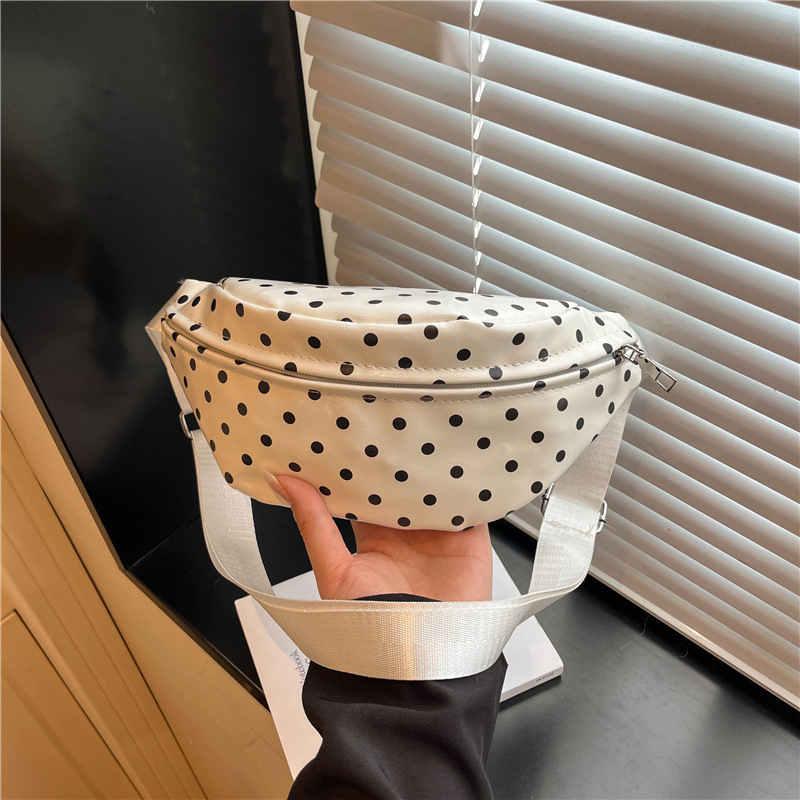 Sacs Banane Et Sacs Ceinture Pour Femmes, Style Décontracté, Imprimés À Pois Unis, En Pu De Qualité Supérieure, Style Est-Ouest 