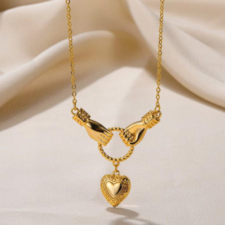 Colliers pendentifs pour femmes, collection Simple, mignons, œil de diable, forme irrégulière, cœur, acier inoxydable, étanches
