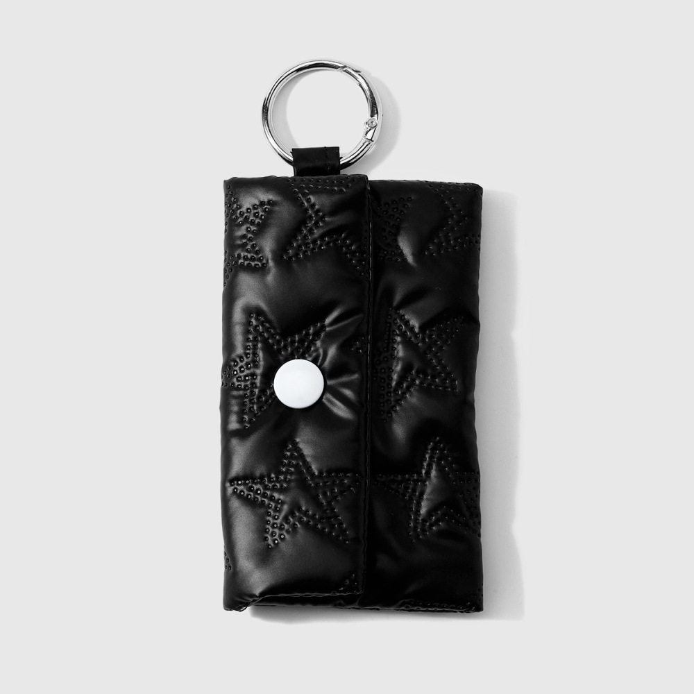 Breloques De Sac En Cuir Uni En Forme D'Étoile Avec Nœud Papillon Quotidien, Collection Simple Series 