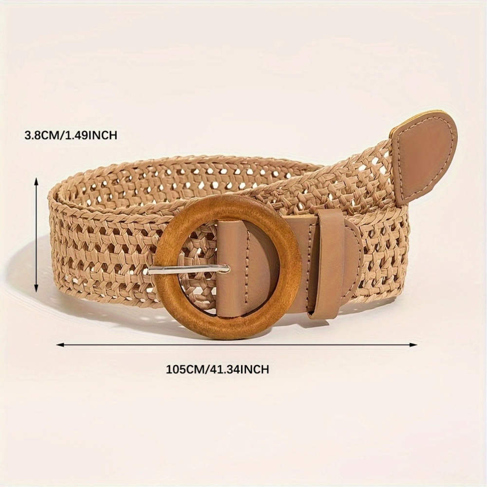 Ceinture Tissée En Pp Unie, Style Décontracté, Série Simple Image6