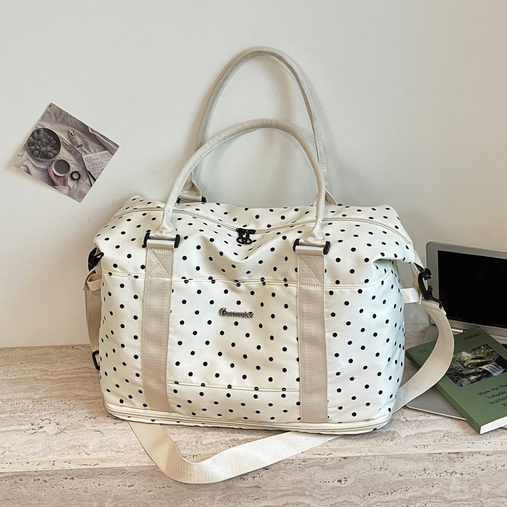 Sacs De Sport Et De Voyage Pour Femmes, Style Sportif, Uni, À Pois, En Polyester, De Style Est-Ouest 