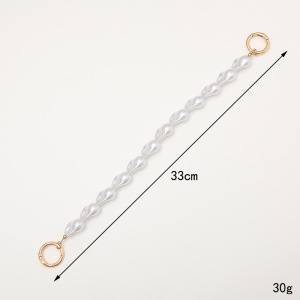 Chaîne Pour Téléphone Et Sac En Acrylique, Perles Unies, Forme Irrégulière Élégante Et Simple, Collection Simple Series. h5 Image3