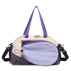 Sacs De Sport Et De Voyage En Nylon Patchwork Multicolore Style Sportif h5