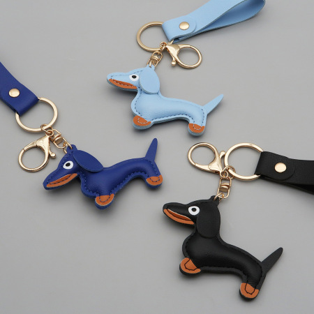 Porte-clés mignon en forme de teckel 2
