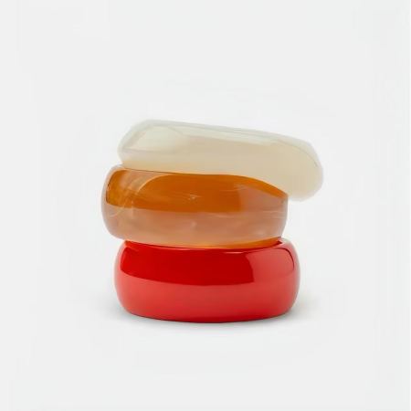 Bracelets pour femmes en résine de couleur unie
