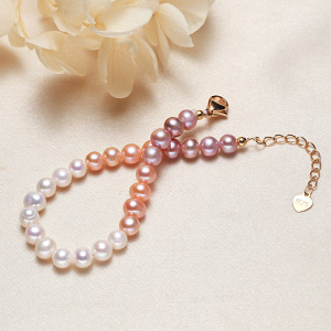 Bracelet De Perles D'Eau Douce Couleur Or Pour Femme, Collection Simple Series Daily Beads h5 