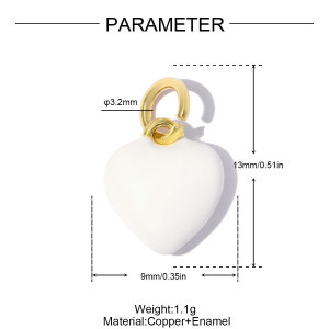 Pendentifs Pour Femmes, Collection Romantique, Forme Irrégulière, Cœur, Couleur Cuivre Et Or h5 