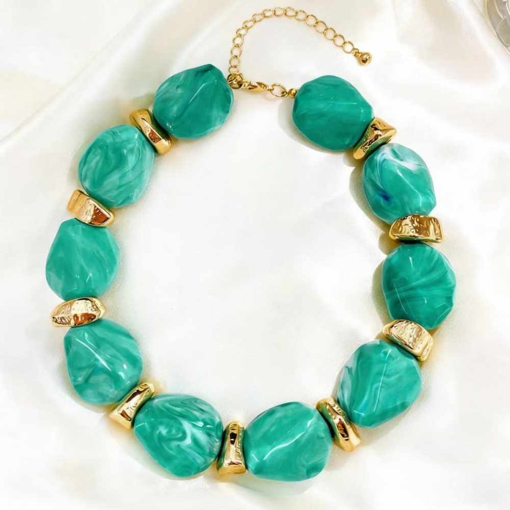 Colliers De Perles Rétro En Acrylique Pour Femmes