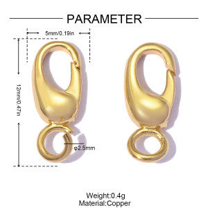 Maillons Et Connecteurs Étanches En Acier Inoxydable Uni Couleur Or h5 
