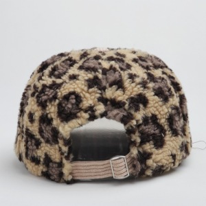 Casquette De Baseball Rétro En Velours Côtelé À Imprimé Léopard Simple Series h5 Image3