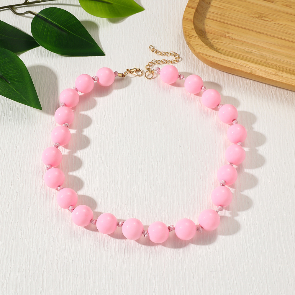 Colliers De Perles Acryliques Pour Femmes 