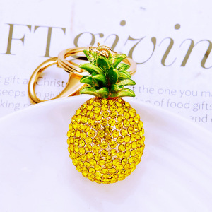 Porte-Clés Luxueux Daily Fruit Fraise En Alliage Et Strass, Collection Daily Fruit. h5 