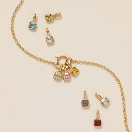 Pendentif femme Simple Series Retro Heart Constellation en acier inoxydable étanche couleur or et zircon